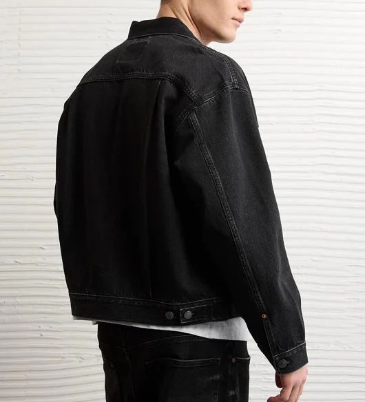 American Eagle Mens AE Denim Trucker Jacket - Image 3