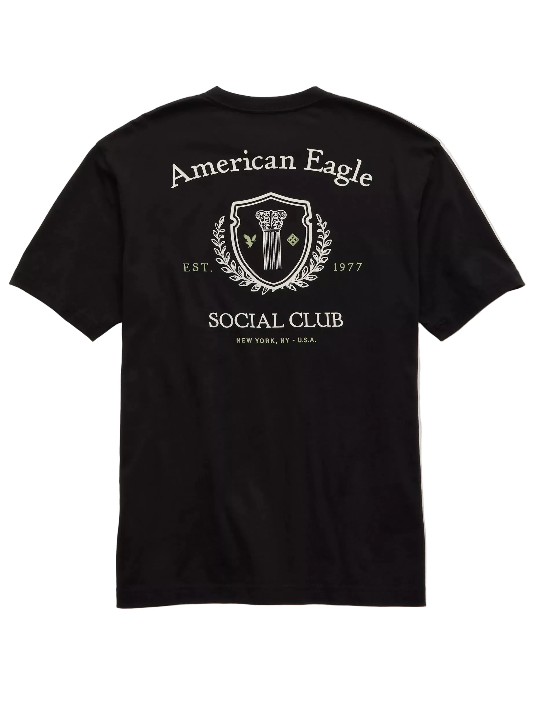 American Eagle Mens AE Logo Graphic Short Sleeve T-Shirt