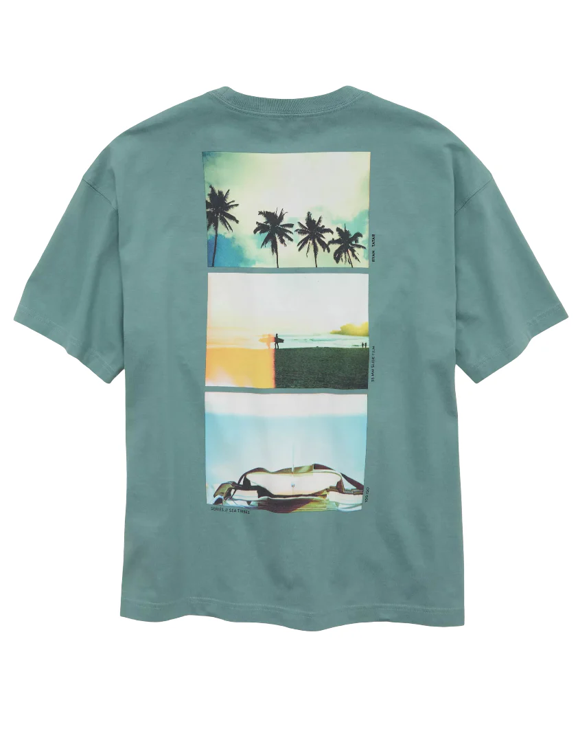 American Eagle Mens AE x Ryan Tatar Boxy Graphic Short Sleeve T-Shirt - Image 2