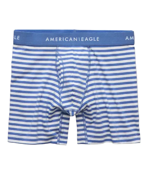 American Eagle Mens AEO 6" Classic Striped Boxer Briefs