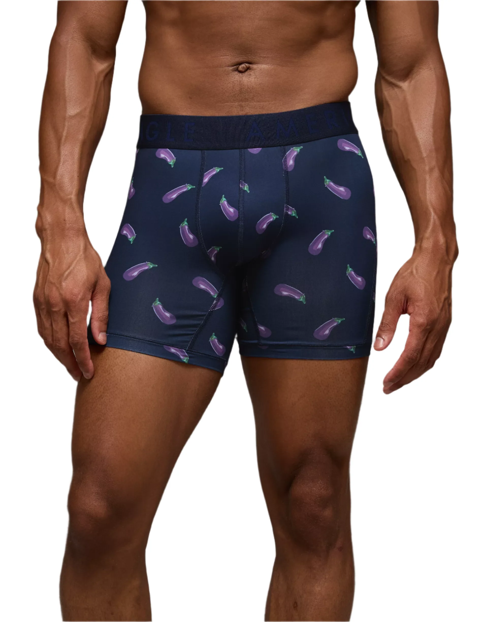 American Eagle Mens AEO Eggplant 6" Flex Boxer Briefs - Image 3