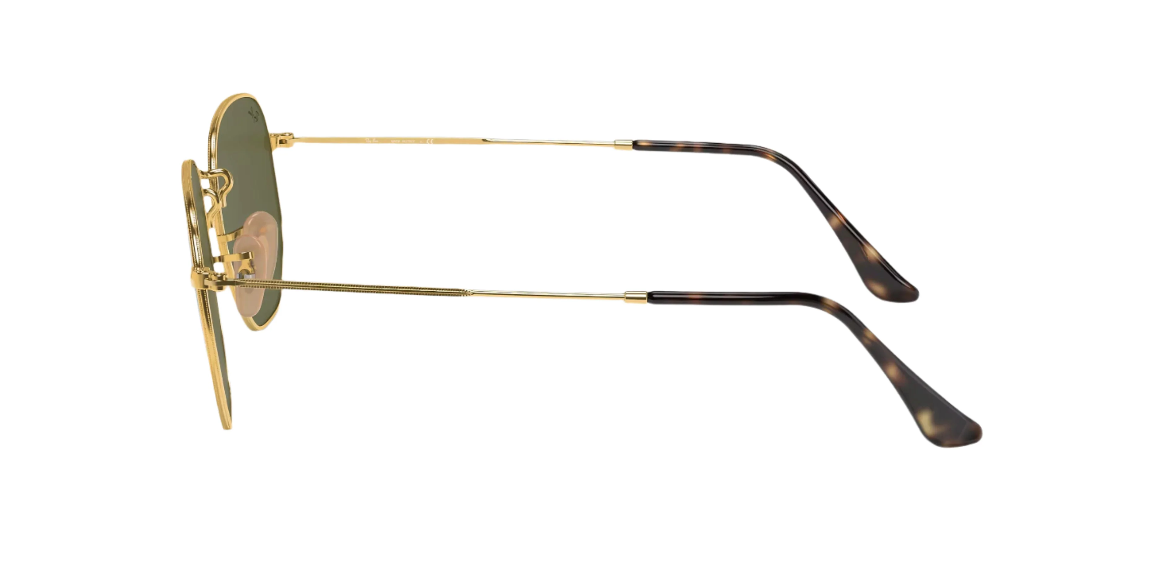 Ray-Ban Hexagonal Flat Lenses Non-Polarized Sunglasses - Arista/Gray Flash - Image 3