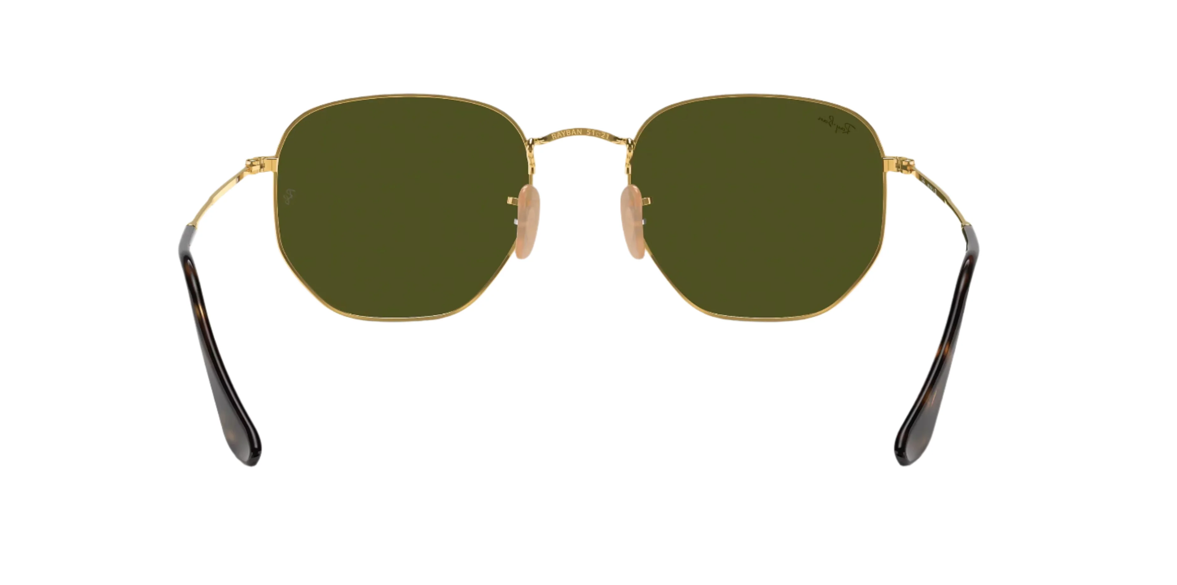 Ray-Ban Hexagonal Flat Lenses Non-Polarized Sunglasses - Arista/Gray Flash - Image 4