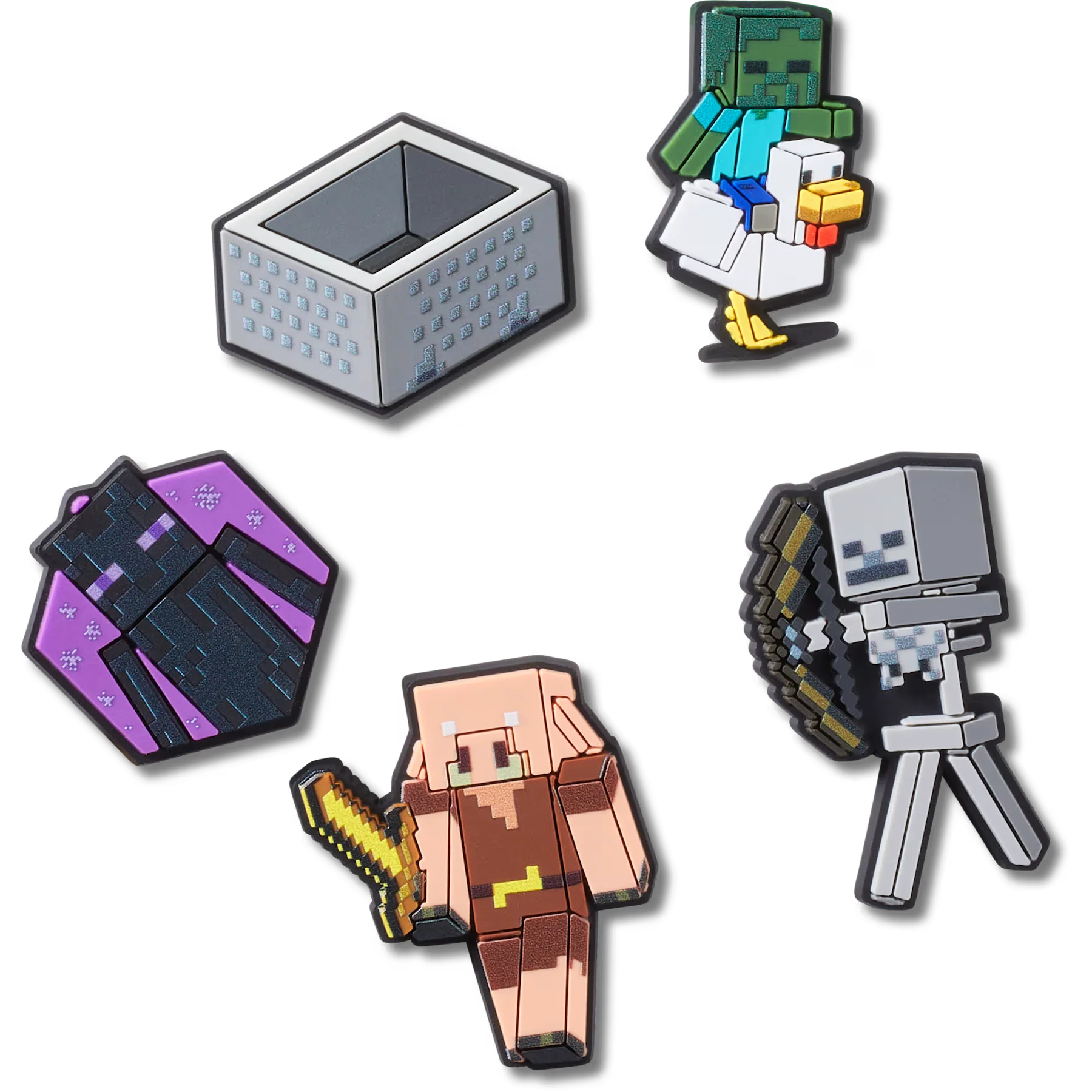 Crocs Minecraft Jibbitz Charms - 5 Pack