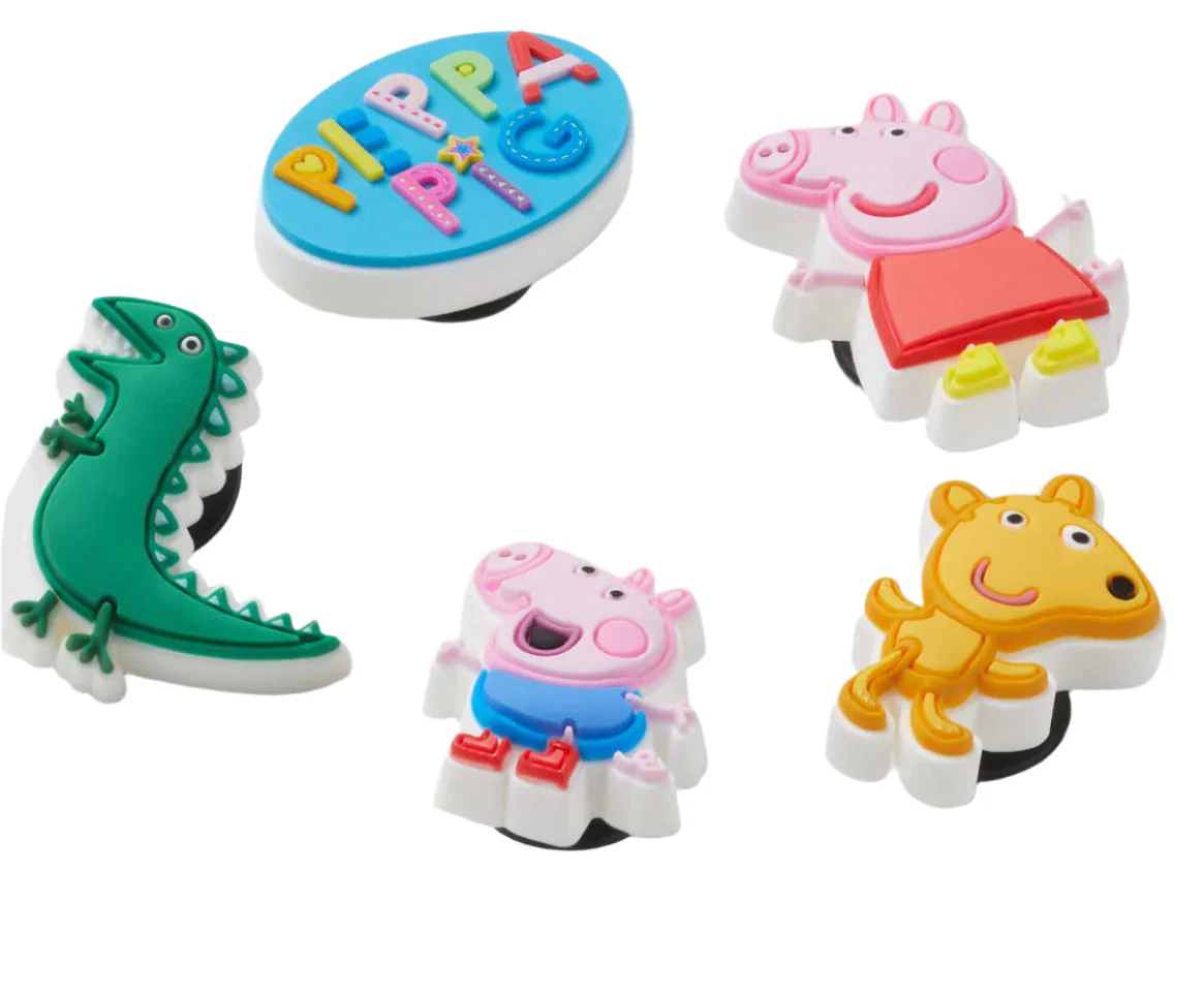 Crocs Peppa Pig Character Shoe Charm Jibbitz - 5 pk - Image 2