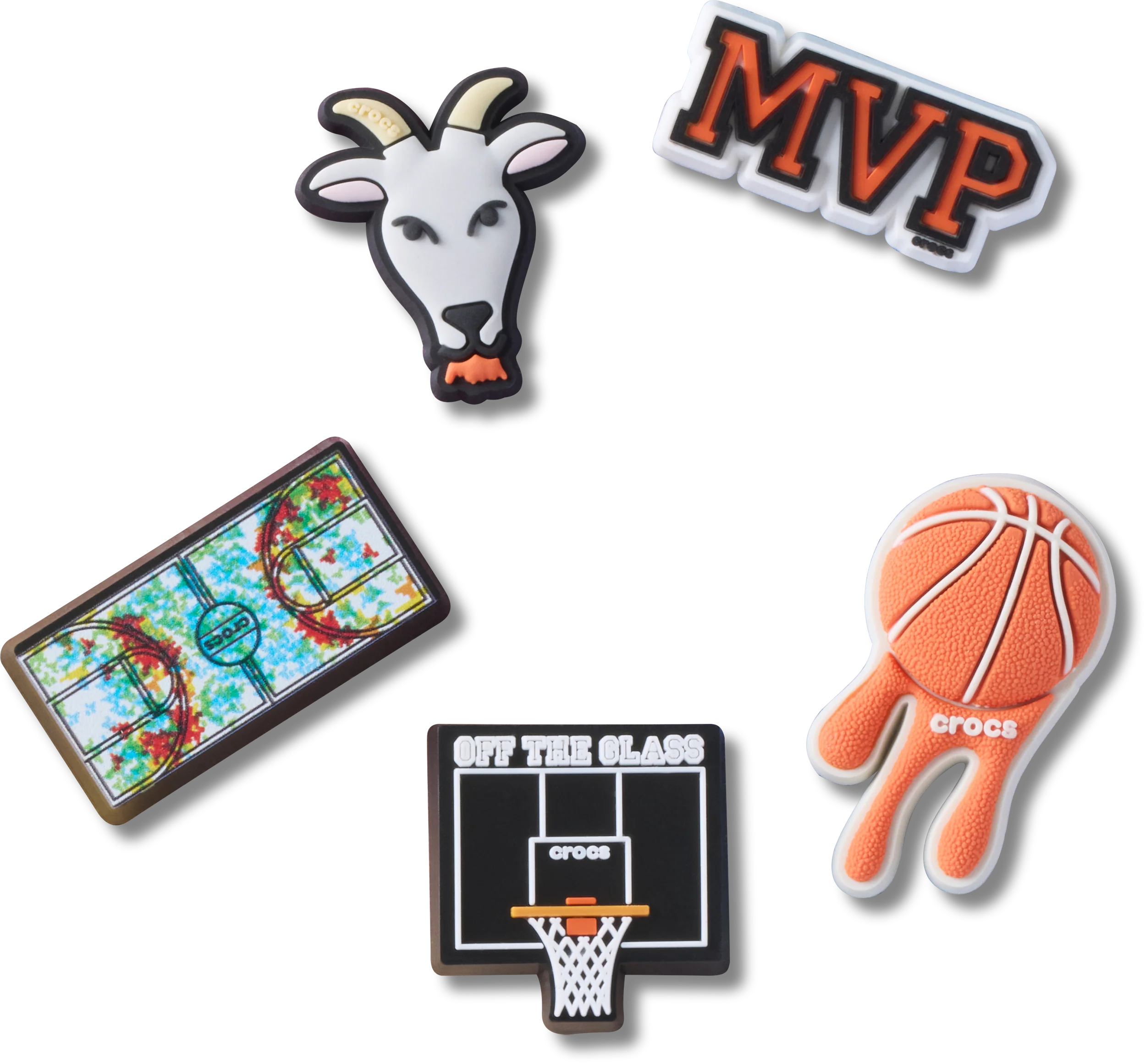 Crocs MVP Basketball Jibbitz Charms - 5 Pack