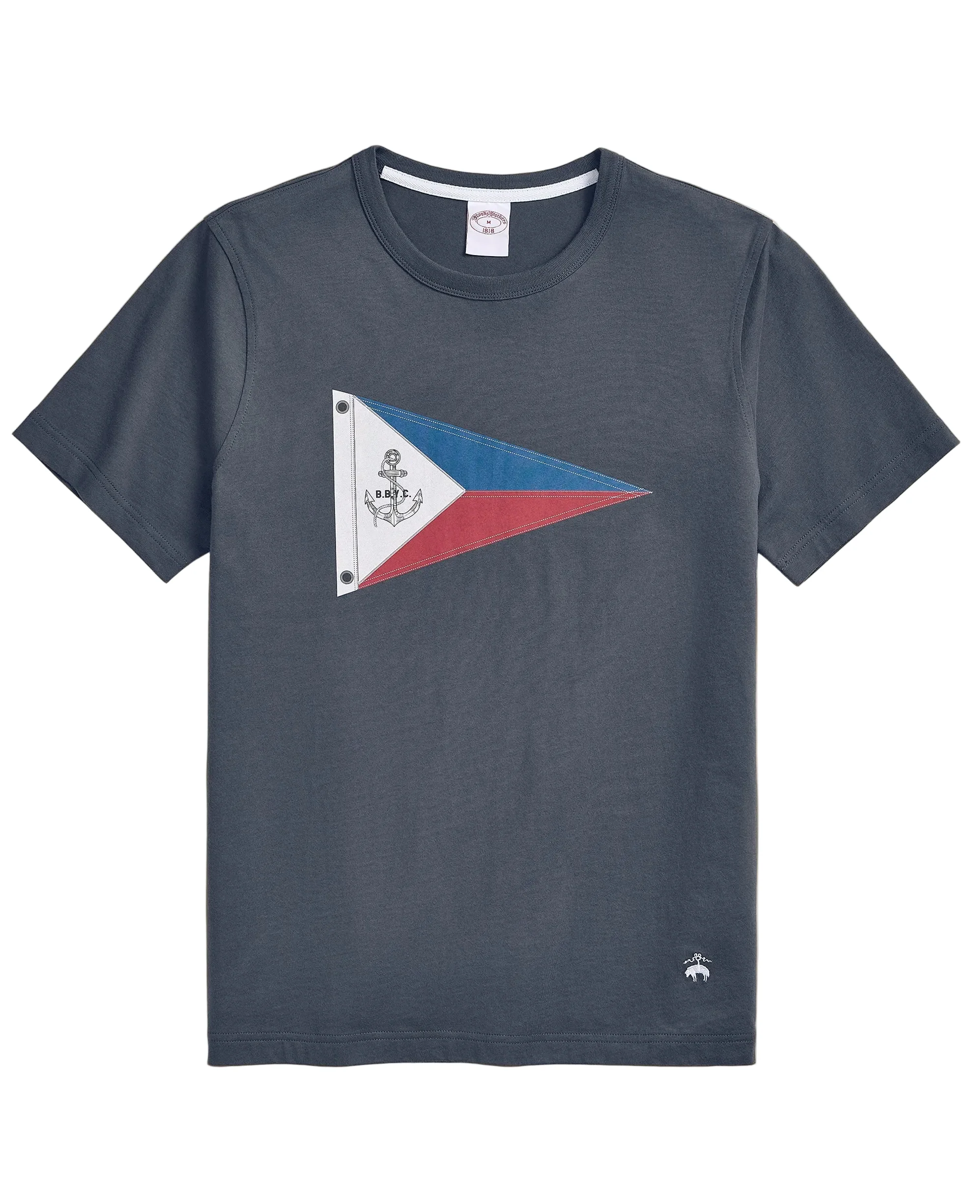 Brooks Brothers Nautical Flag Graphic Short Sleeve T-Shirt