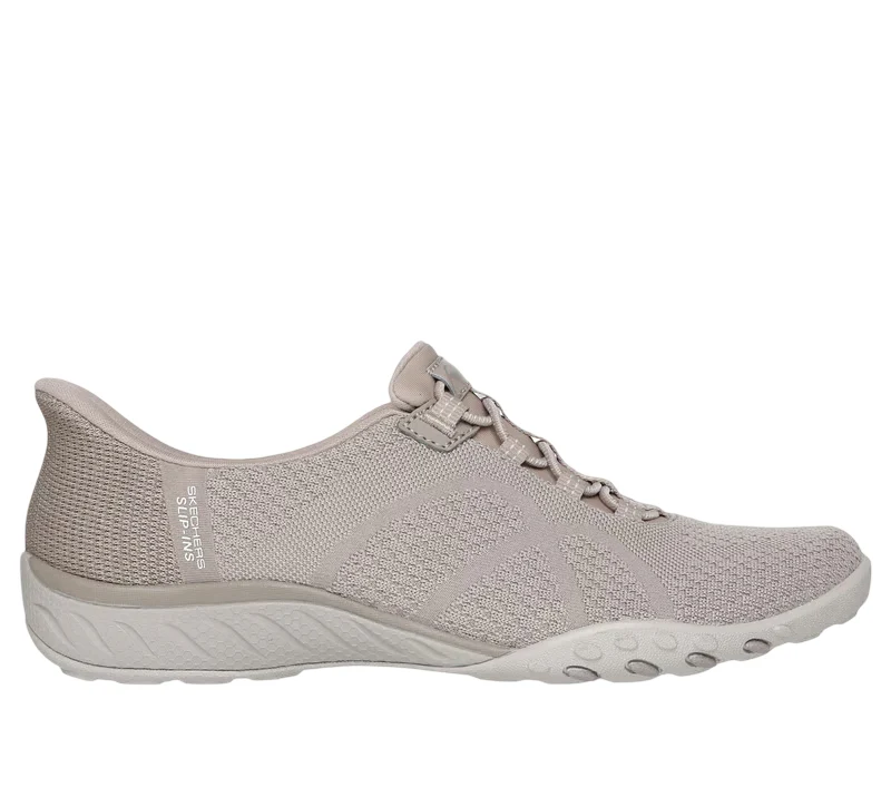 Skechers Womens Slip-Ins: Breathe-Easy Knitty Waves Slip-On Shoes