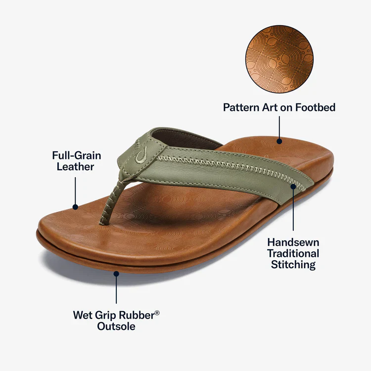 OluKai Mens Hiapo Leather Beach Sandals - Image 5