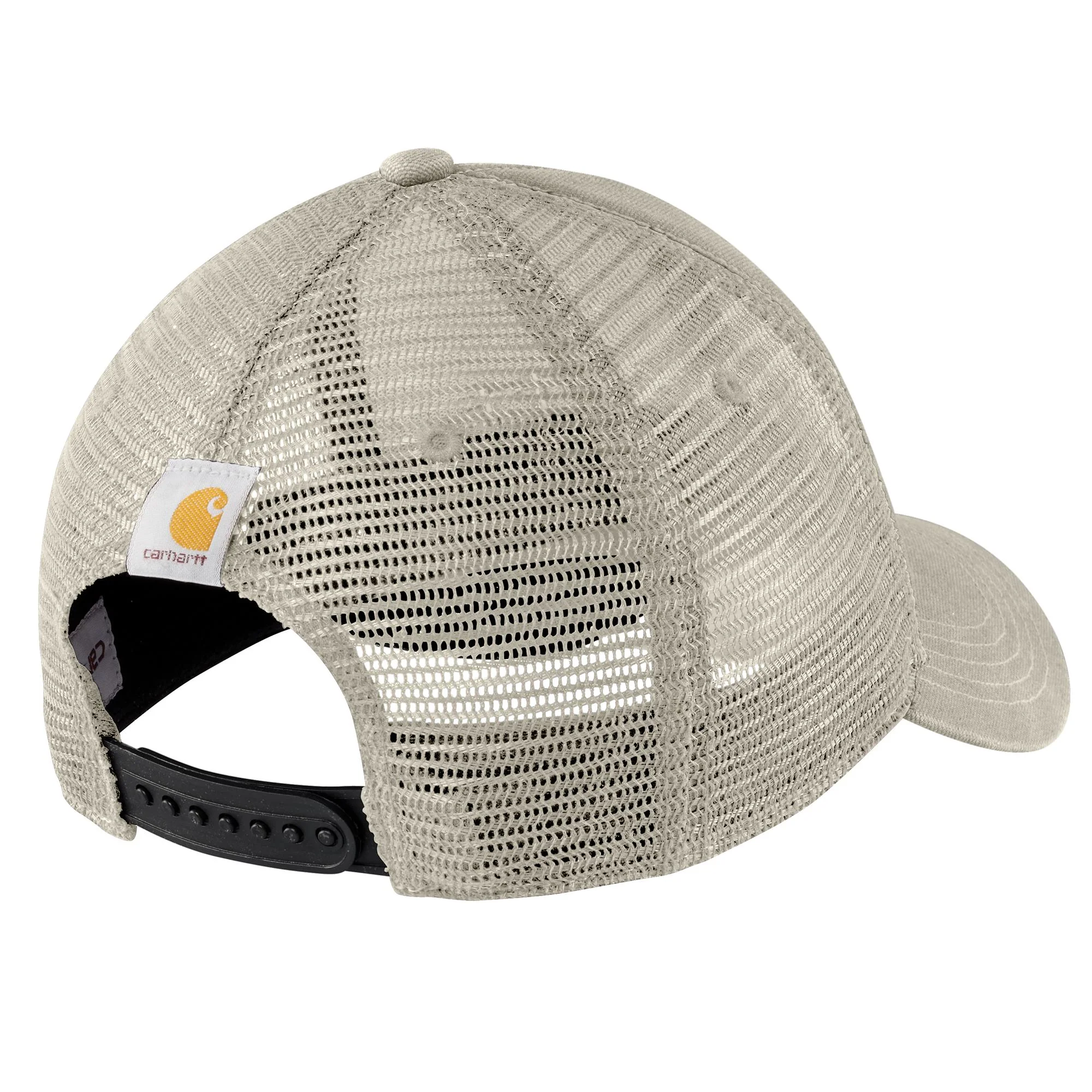 Carhartt Mens Canvas Mesh-Back Logo Graphic Cap - Image 2