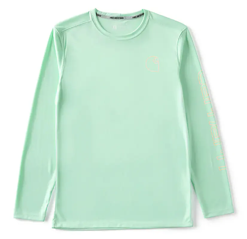 Carhartt Mens Force Sun Defender Relaxed Logo Long Sleeve T-Shirt - Size 3XL