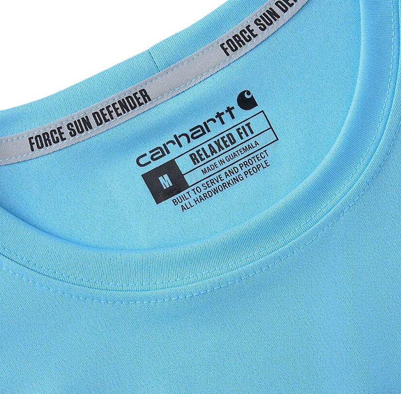 Carhartt Mens Force Sun Defender Relaxed Logo Long Sleeve T-Shirt - Size 3XL - Image 2