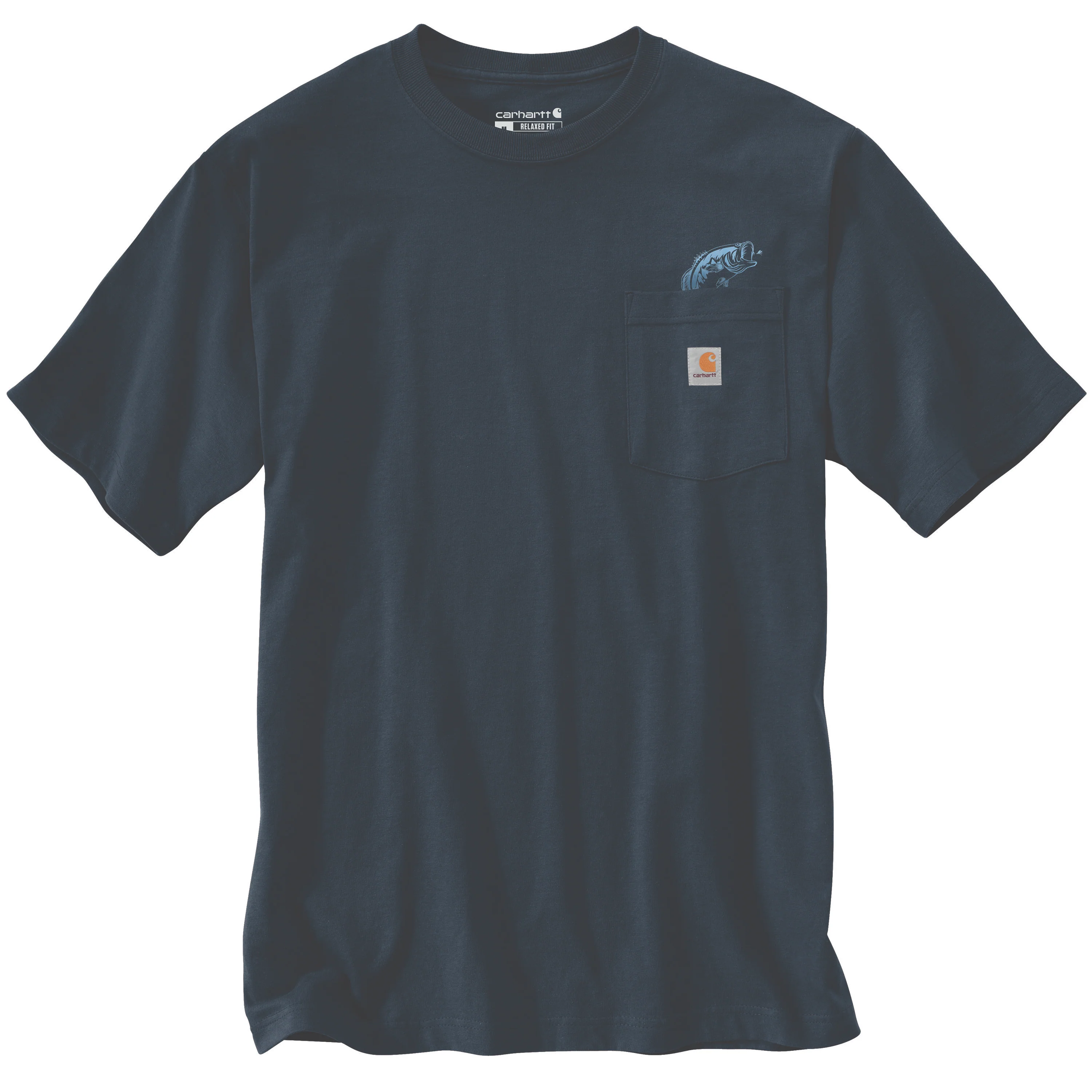 Carhartt Mens Relaxed Fit Lightweight Short Sleeve Fish Graphic T-Shirt