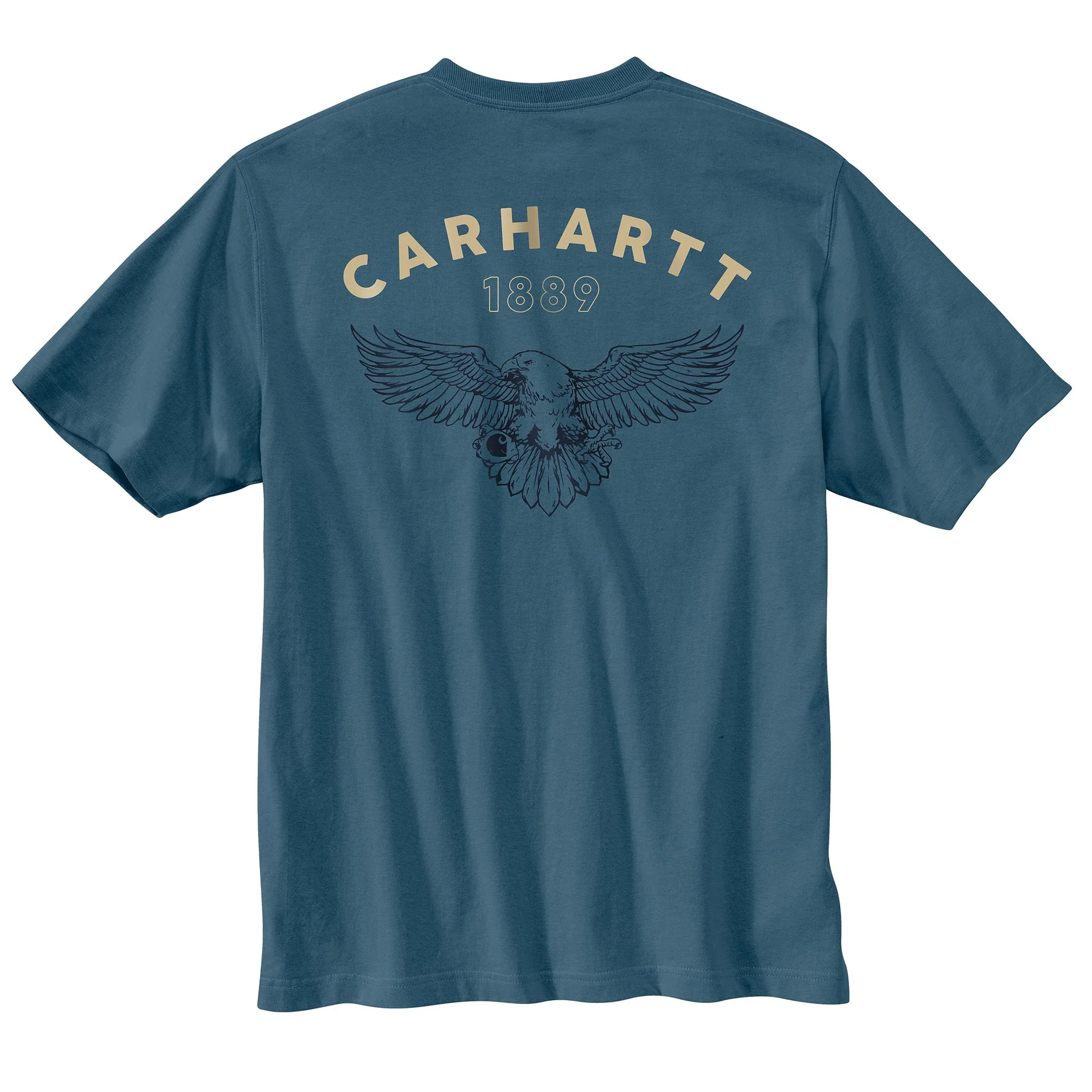 Carhartt Mens Relaxed Fit Lightweight Short Sleeve Eagle Graphic T-Shirt - Image 2