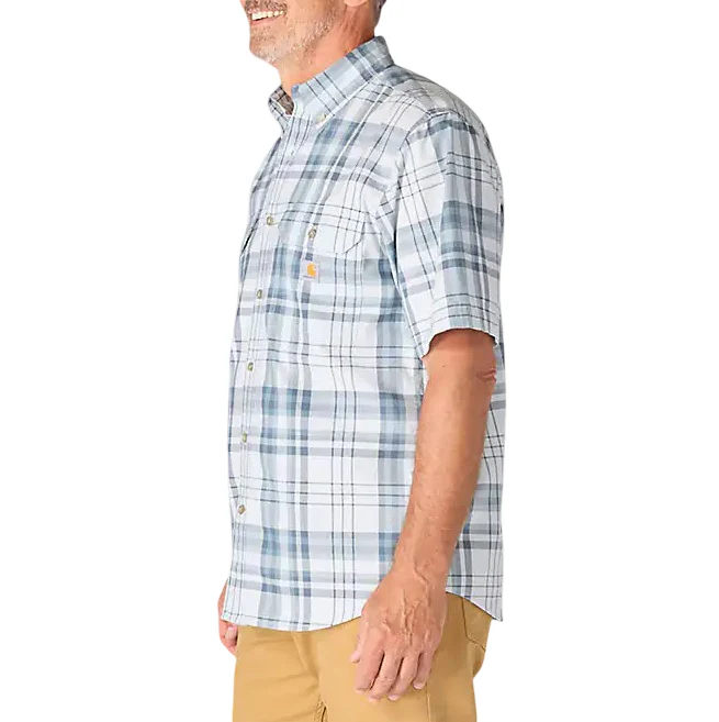 Carhartt Mens Fort Loose Plaid Short Sleeve Shirt - Image 3