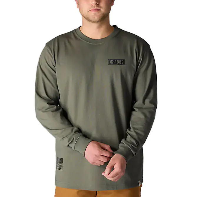 Carhartt Mens Loose Fit Heavyweight 1889 Long Sleeve Pocket T-Shirt - Image 3