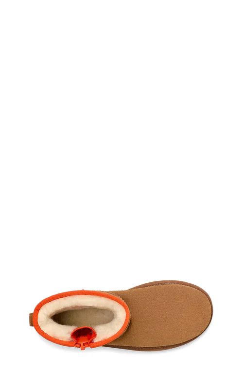 UGG Womens Classic Mini Zipper Tape Logo Boots - Image 6