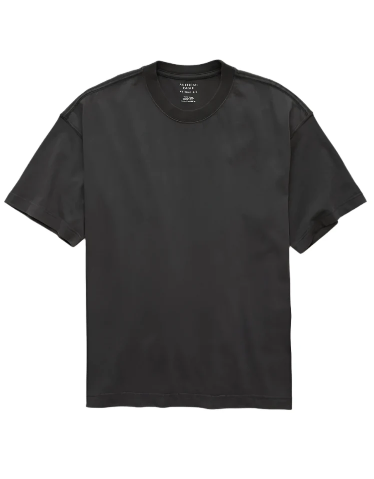American Eagle Mens AE Boxy Sueded Jersey Short Sleeve T-Shirt - Image 2