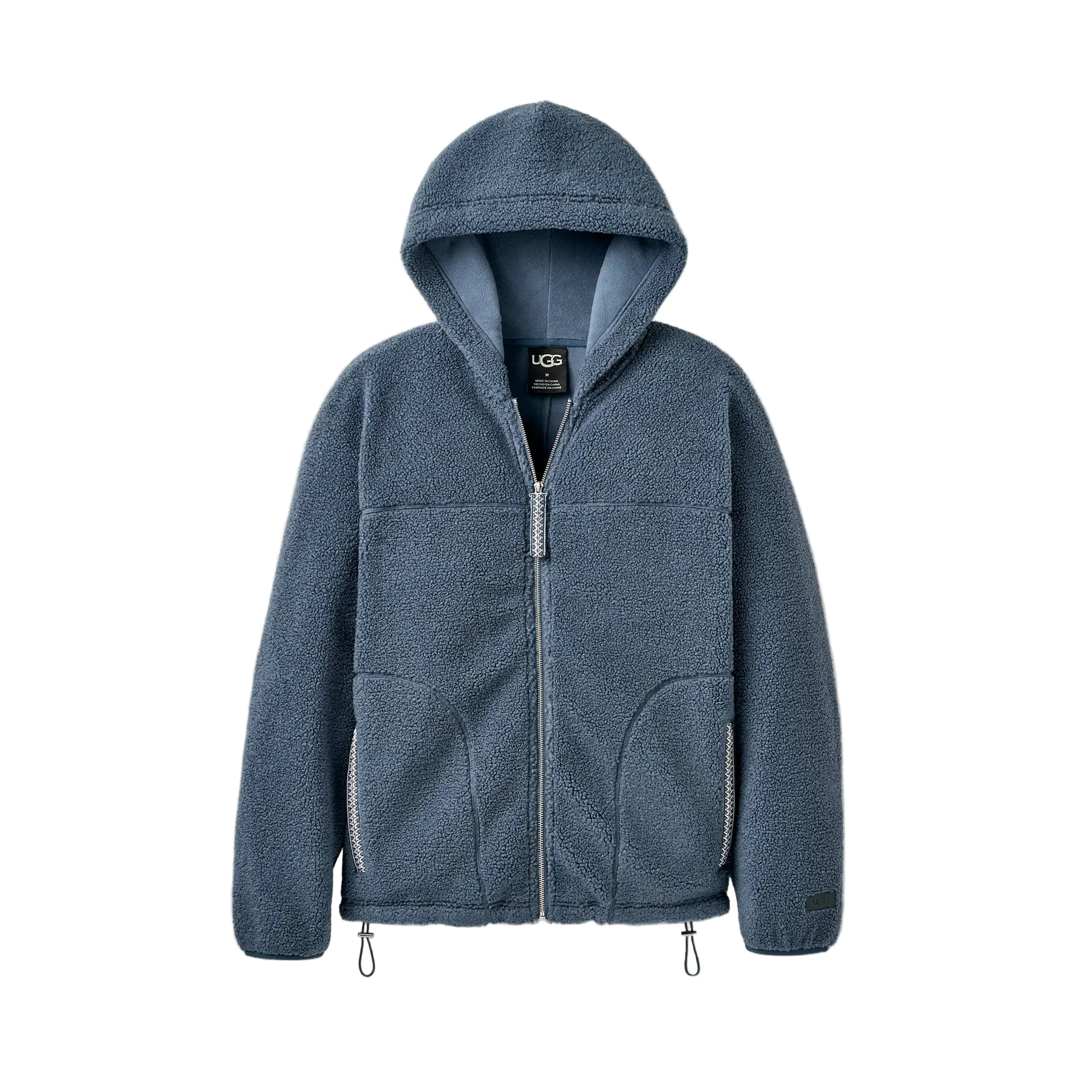 UGG Mens UGGbraid Full Zip Hoodie Jacket - Image 2