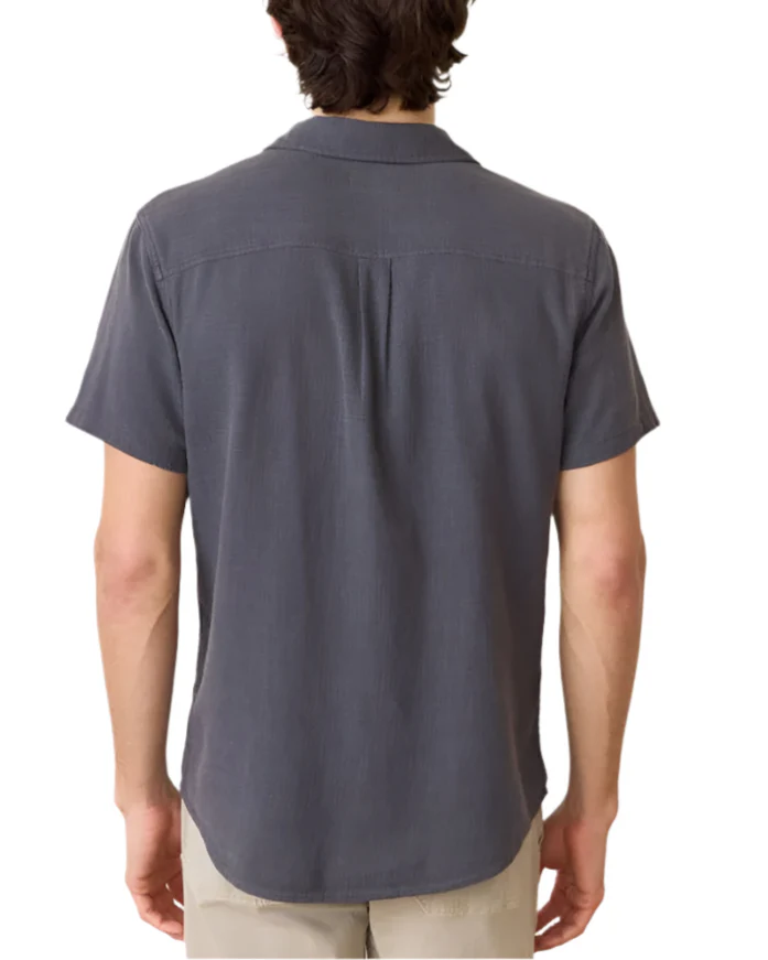Marine Layer Mens Selvage Classic Stretch Short Sleeve Button Down Shirt - Image 3