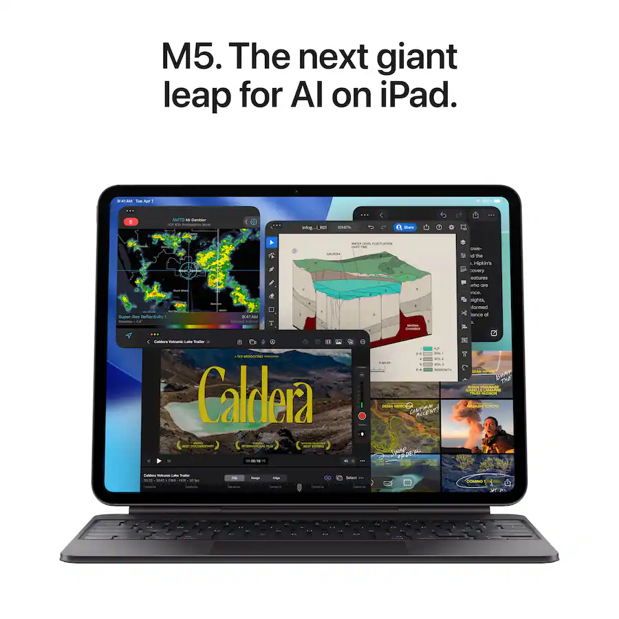 Apple 13-inch iPad Pro M5 chip Wi-Fi + Cellular 2TB/OLED - Space Black - Image 3