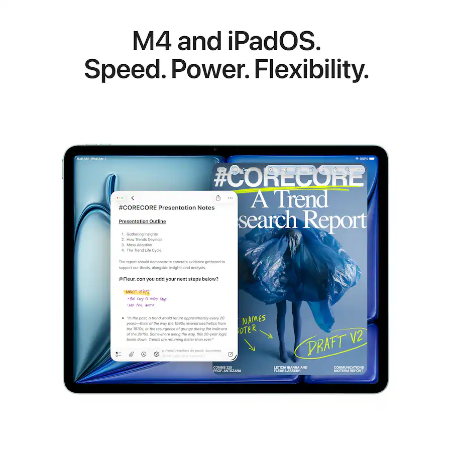 Apple 13-inch iPad Air M4 chip Wifi + Cellular 256GB - Starlight - Image 3