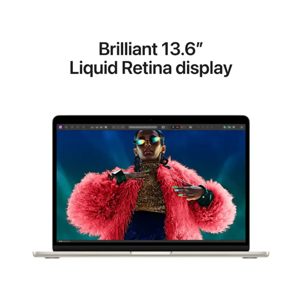 Apple MacBook Air 13" Apple M3 Chip Built for Apple Intelligence - 24GB Memory - 512GB SSD - Starlight - Image 4