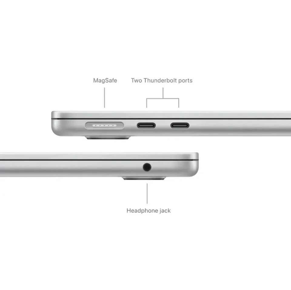 Apple MacBook Air 13" Apple M3 Chip Built for Apple Intelligence - 16GB Memory - 256GB SSD - Silver - Image 6
