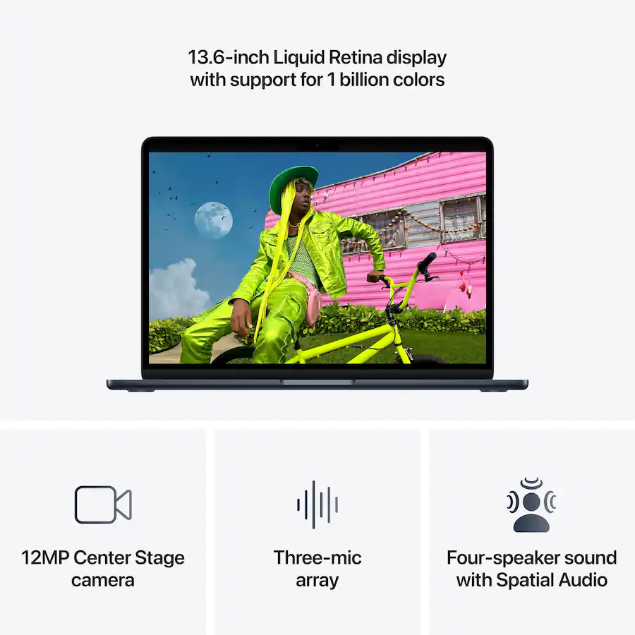 Apple 13-inch MacBook Air M5 10-core CPU 8-core GPU 16GB Memory 512GB SSD-Midnight - Image 4