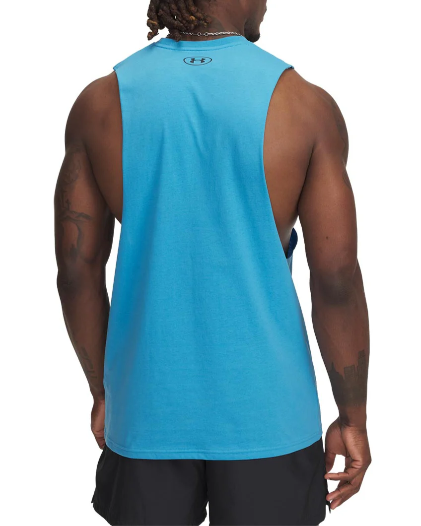 Under Armour Mens UA Left Chest Cut-Off Tank Top - Image 2