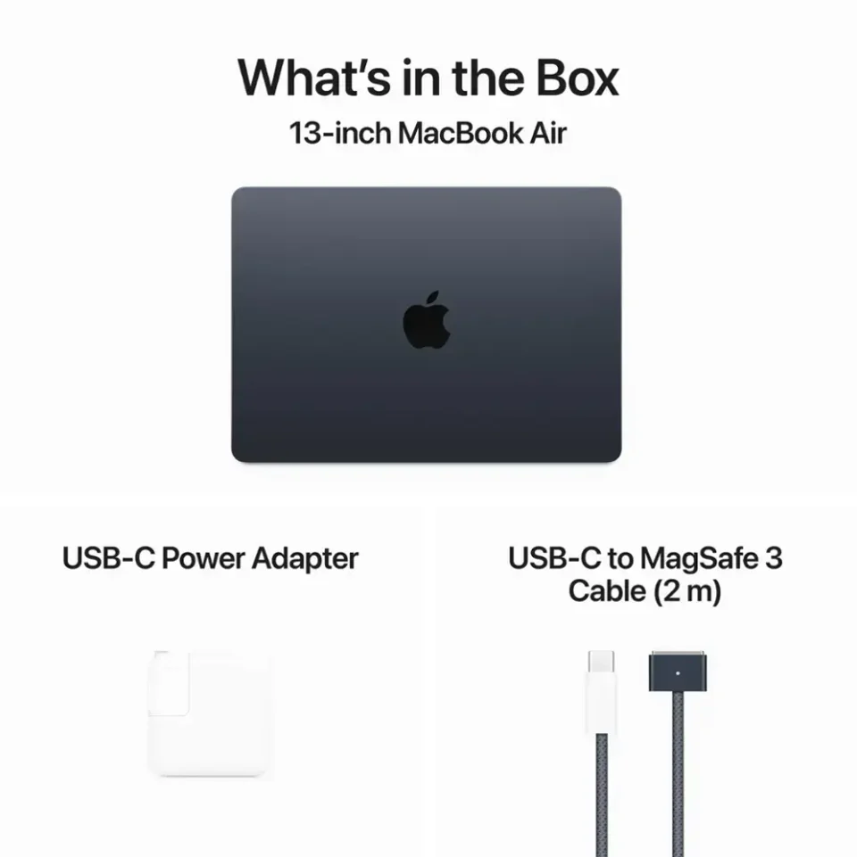 Apple MacBook Air 13" Apple M3 Chip Built for Apple Intelligence - 24GB Memory - 512GB SSD - Midnight - Image 7