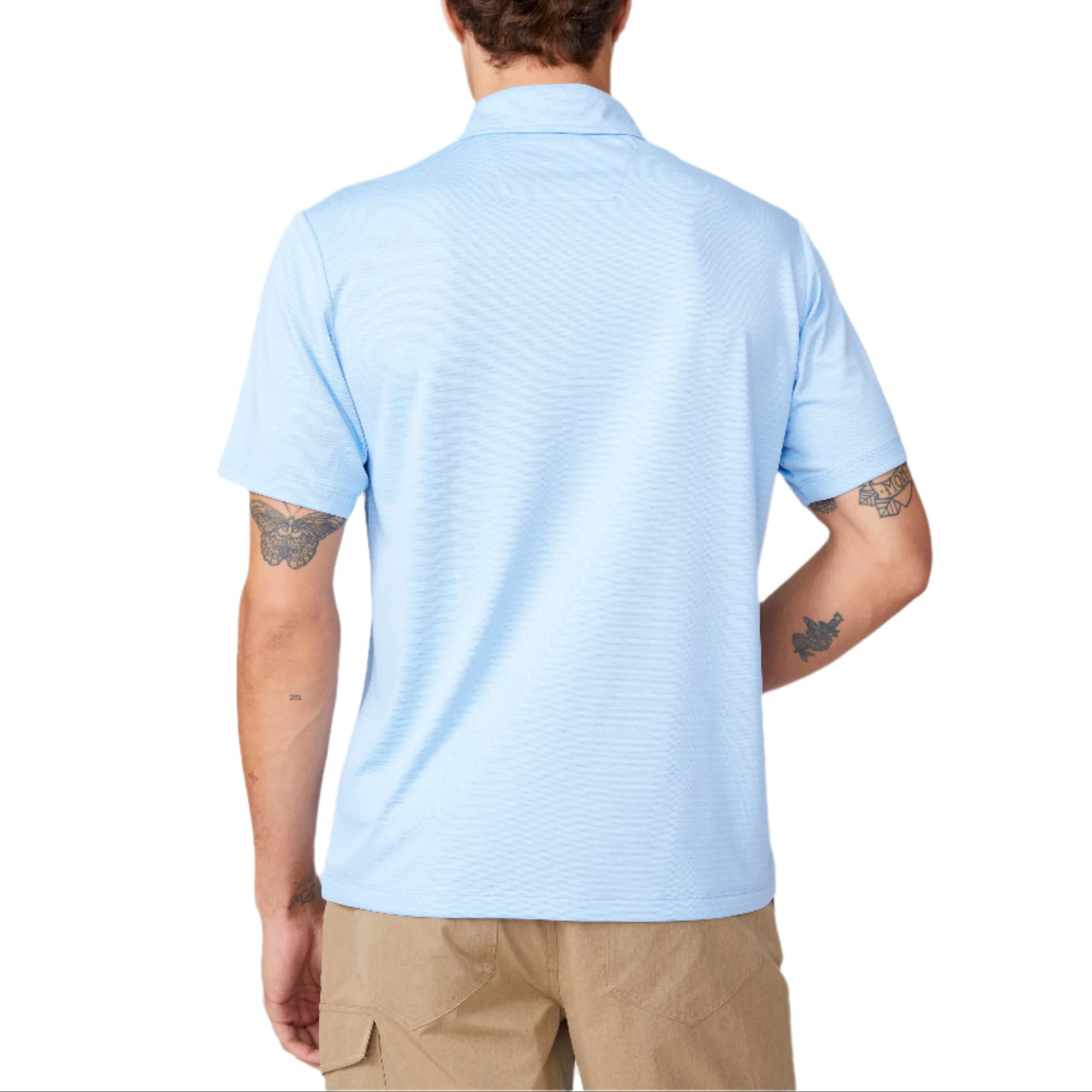 Free Country Mens Tech Jacquard Short Sleeve Polo - Image 2