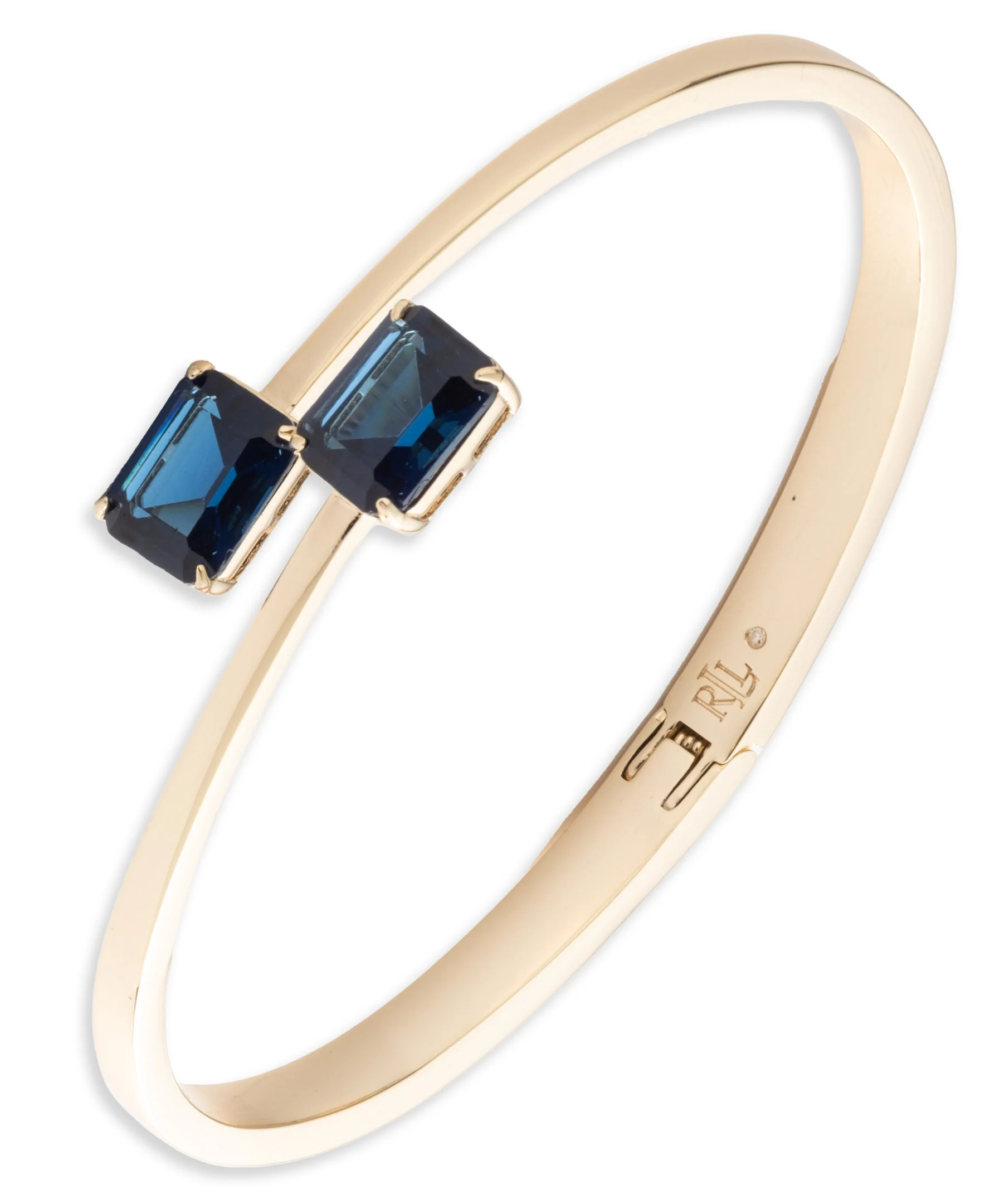 Lauren Ralph Lauren Gold-Tone Indigo Bypass Cuff Bracelet