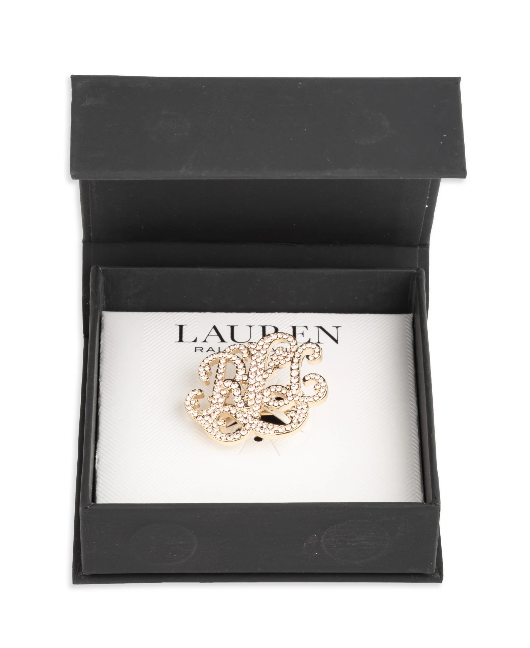 Lauren Ralph Lauren Gold-Tone LRL Script Pin - Image 2