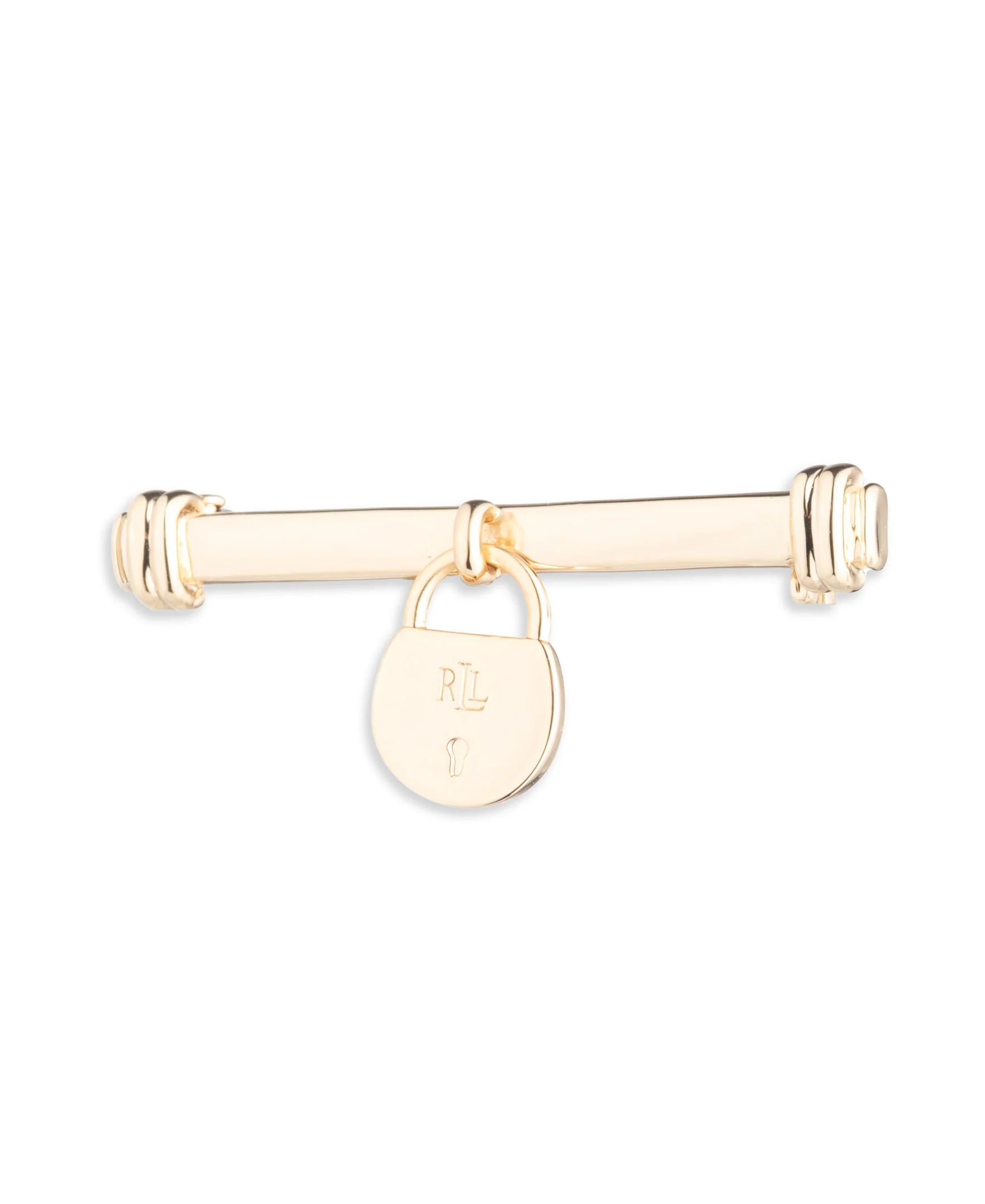 Lauren Ralph Lauren Gold-Tone Padlock Pin