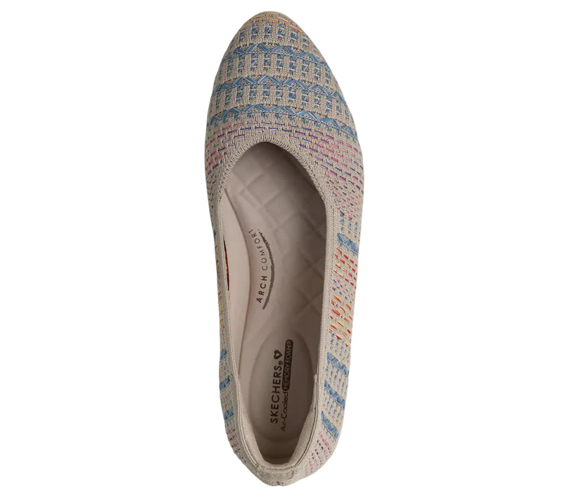 Skechers Womens Cleo Walk Mosaic Muse Flats - Image 4