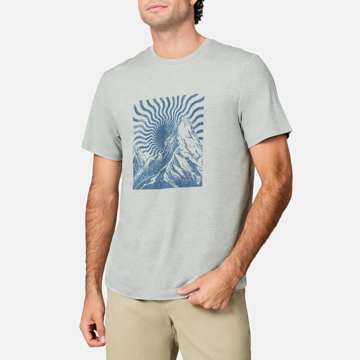 Free Country Mens Super Soft Microtech Graphic Short Sleeve T-Shirt - Image 2