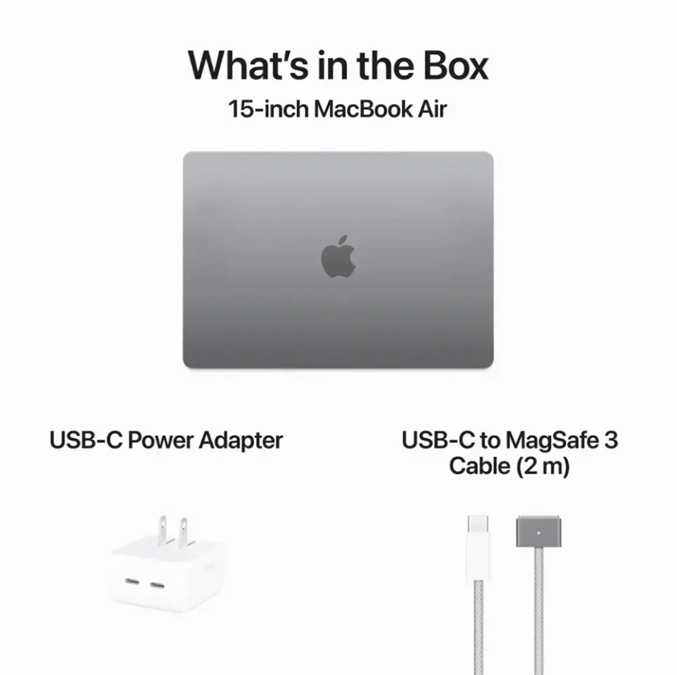 Apple MacBook Air 15" Apple M3 Chip Built for Apple Intelligence - 24GB Memory - 512GB SSD - Space Gray - Image 7