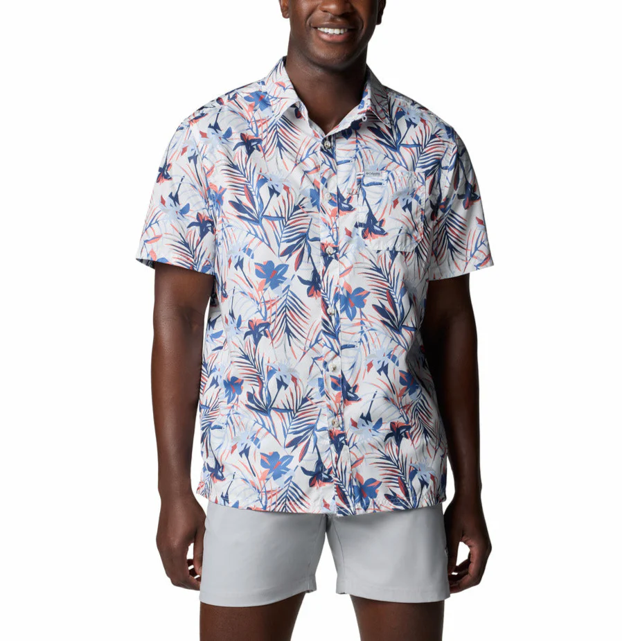 Columbia Mens PFG Super Slack Tide Camp Short Sleeve Shirt - Image 4