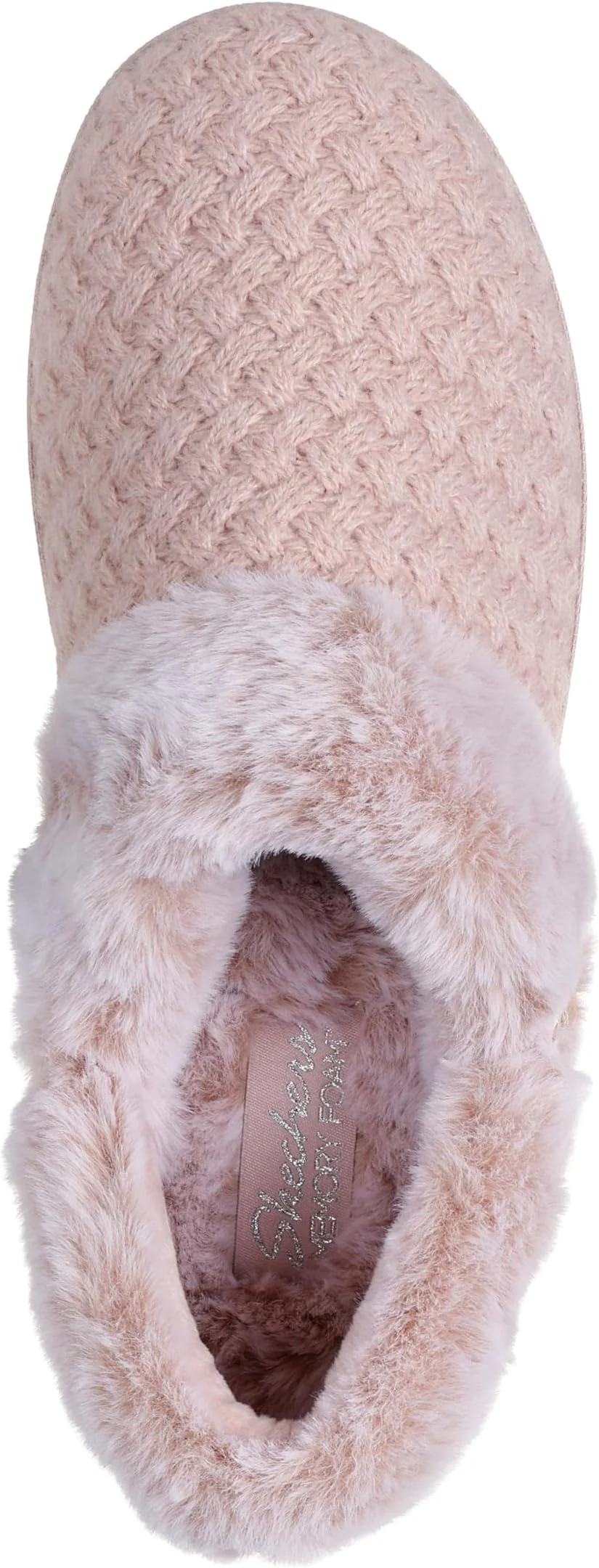 SKECHERS Womens Cozy Campfire Fur Button Slipper Shoes - Image 4
