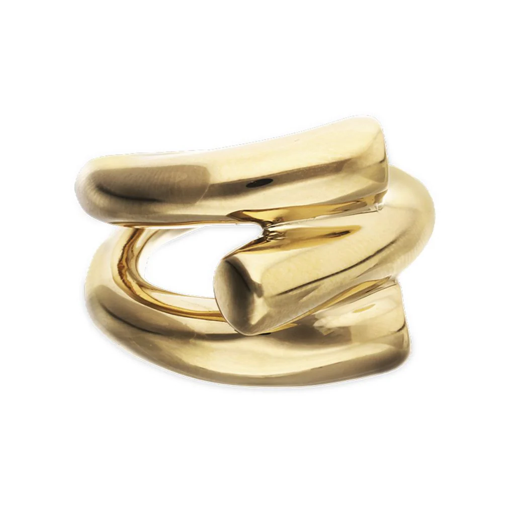 UNOde50 18k Gold Alloy Tube Ring - Size 7.5 - Image 2