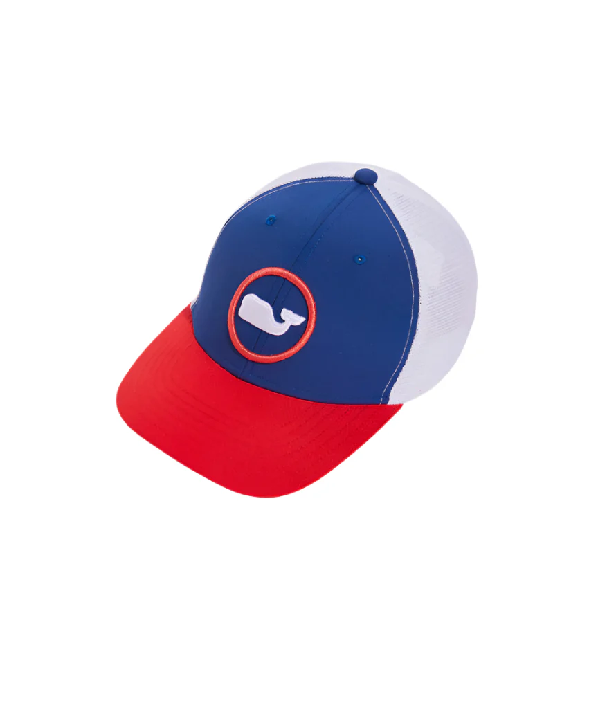 Vineyard Vines Whale Dot Performance Trucker Hat - Image 4