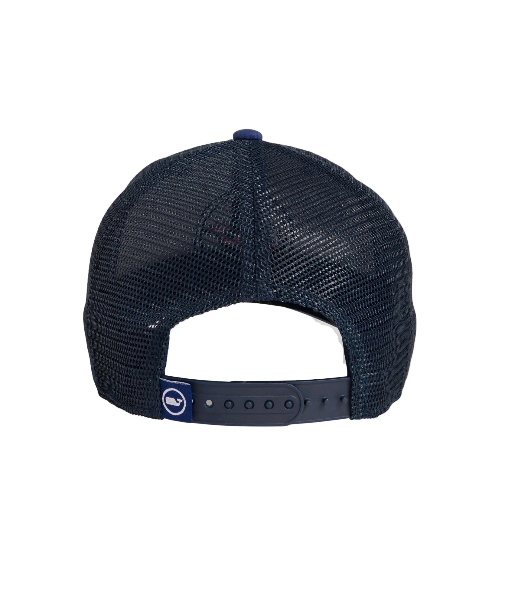 Vineyard Vines Flag Whale Dot Trucker Hat - Image 3