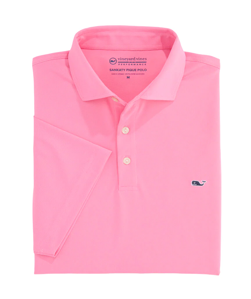 Vineyard Vines Mens Performance Pique Sankaty Short Sleeve Polo Shirt - Image 2