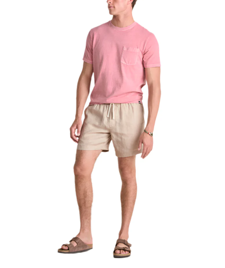 Vineyard Vines Mens 7" Surfside Pull-On Linen Shorts - Image 7