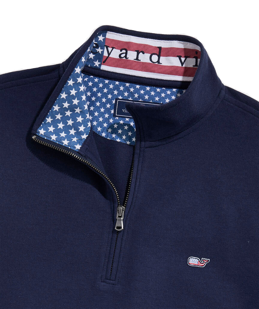 Vineyard Vines Mens Saltwater Quarter-Zip Sweatshirt - Image 2