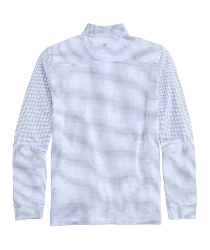 Vineyard Vines Mens Performance Clubhouse Quarter-Zip Shirt - Image 2