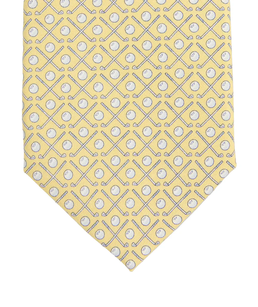 Vineyard Vines Mens Golf Clubs Silk Tie - Image 3