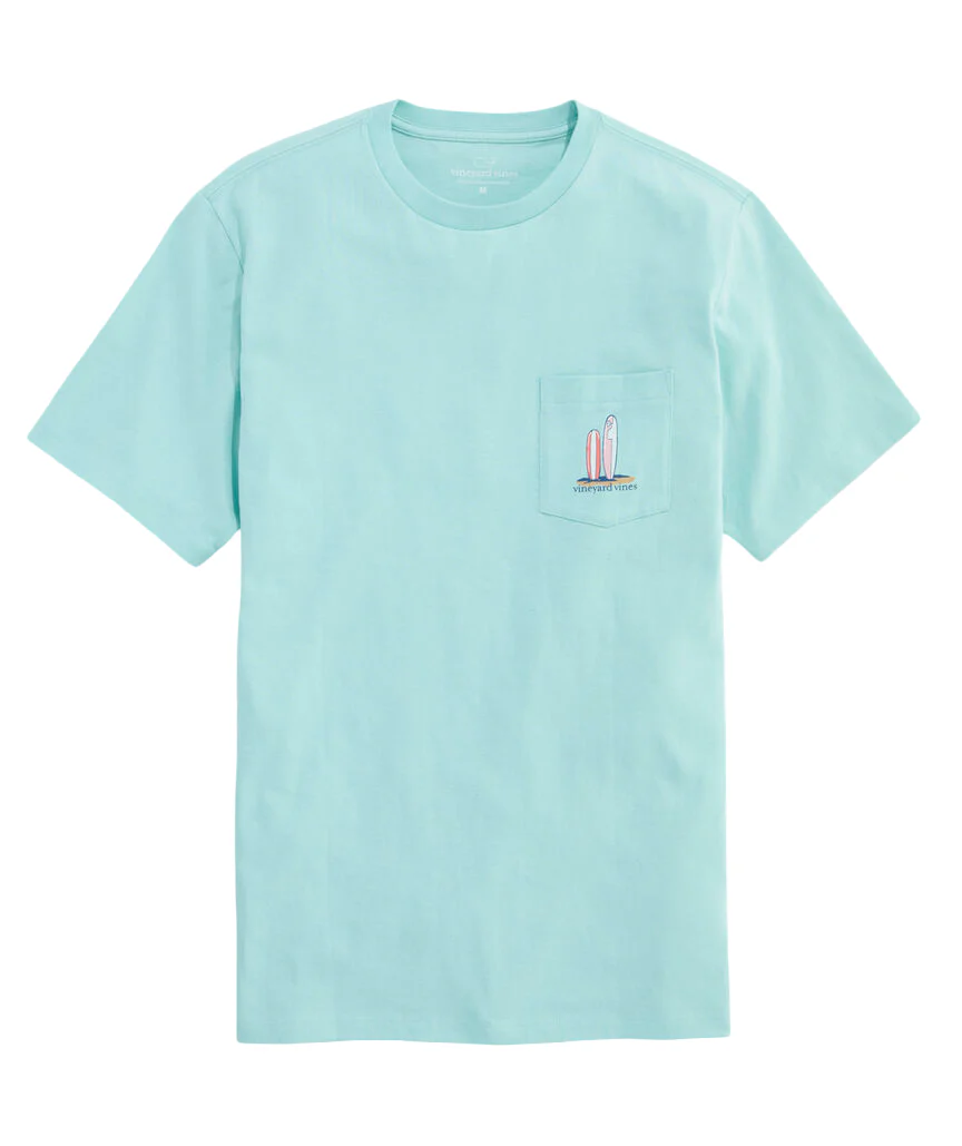 Vineyard Vines Mens Pup & Surf Van Pocket Short Sleeve T-Shirt - Image 2