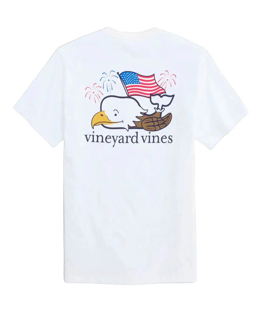 Vineyard Vines Mens Bald Eagle Whale Short-Sleeve Pocket T-Shirt
